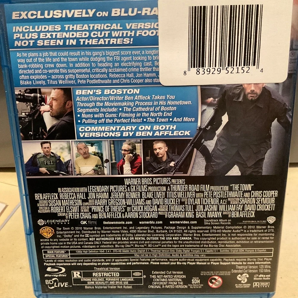 Blu Ray Disc - The Town.  V45